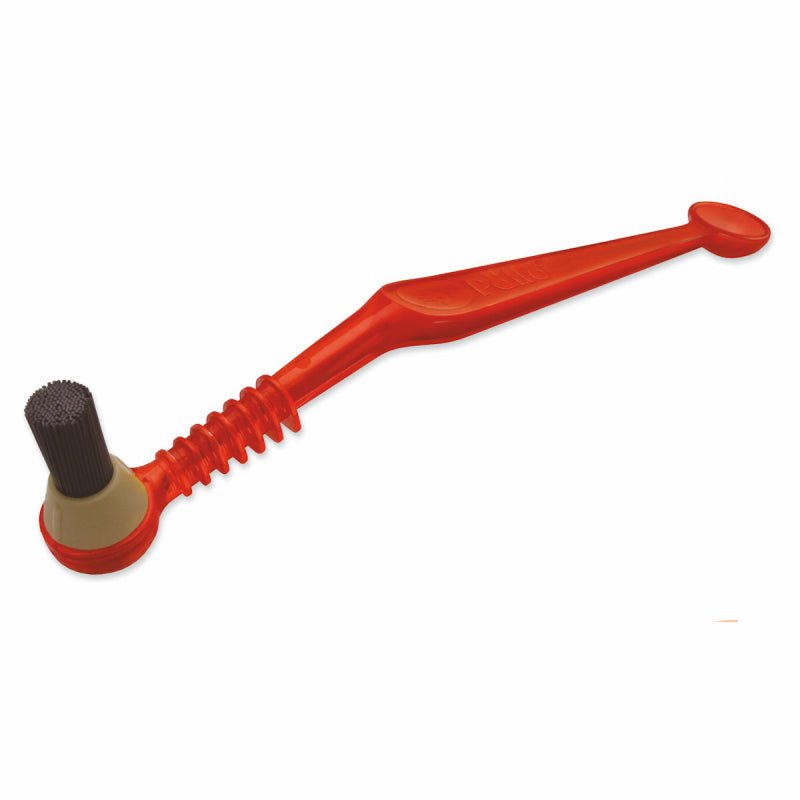 PALLO TRANSPARENT COFFEE TOOL GROUP HEAD CLEANING BRUSH - CHERRY